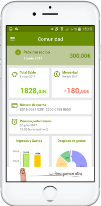 Pantalla principal de la comunidad